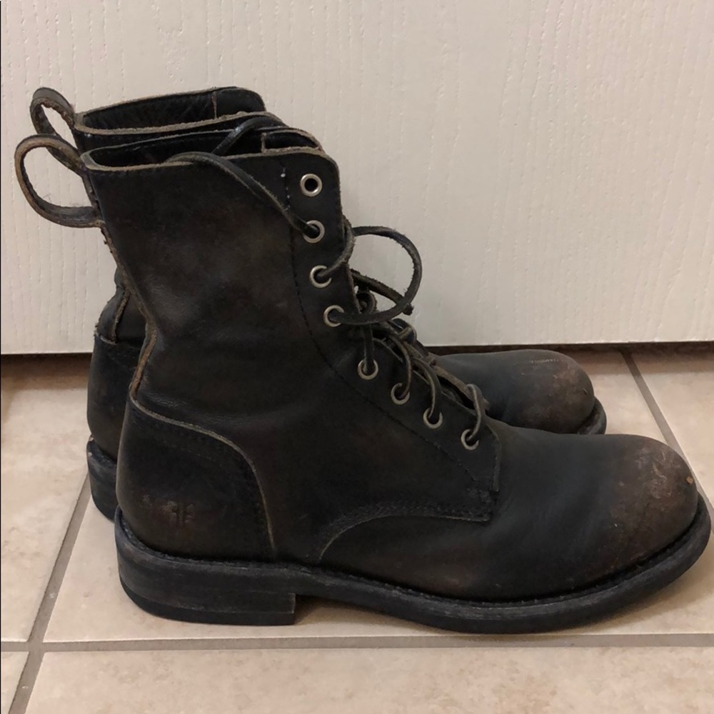 Frye Black Leather Boots